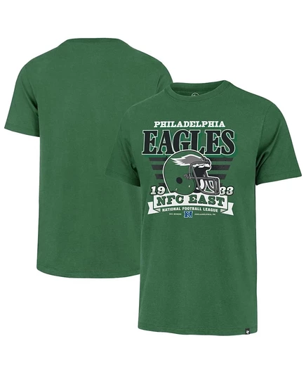 Мужская футболка 47 Brand Franklin Throwback Philadelphia Eagles, зеленая