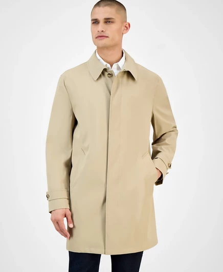  Мужской плащ классического покроя tan/beige