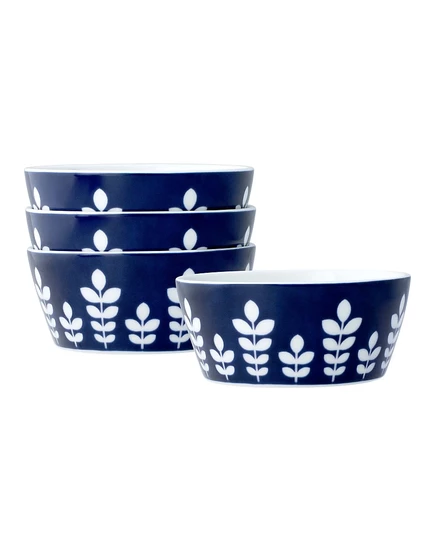Набор из 4 вазочек для фруктов Noritake Bluefjord blue