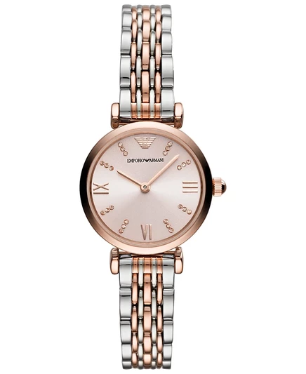 Женские наручные часы Emporio Armani 28 мм, двухцветные