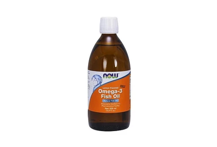 БАД NOW Foods Omega-3 рыбий жир лимон, 480 г