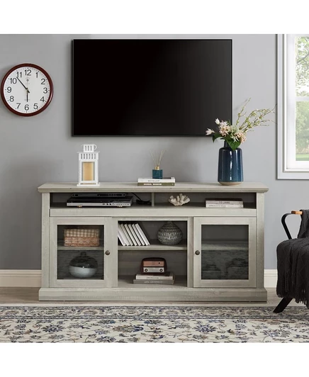 Современная подставка для телевизора Streamdale Furniture - Современная развлекательная консоль, камень 60