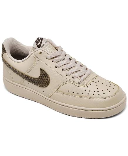 Повседневные кроссовки Nike Women's Court Vision Low премиум-класса от Finish Line коричнево-бежевого цвета