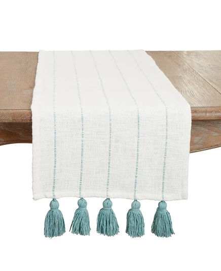 Дорожка SARO LIFESTYLE Tassel, 16″×72″, зеленая