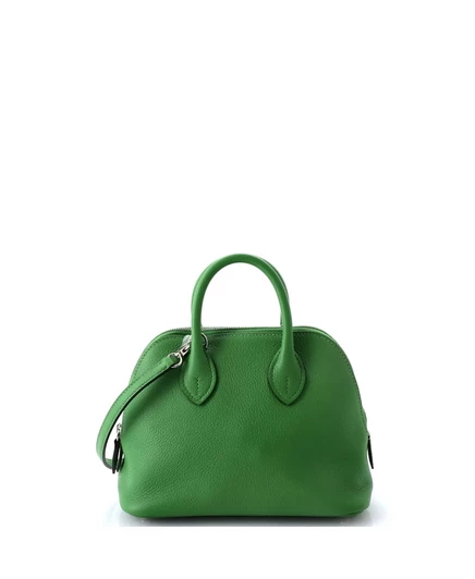 Женская сумка Hermès Mini Bolide 1923 Evercolor, зеленая