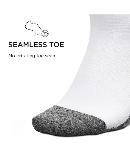 Мужские носки Elite Light Cushion Mini Crew Sock от Feetures - спортивные носки с целенаправленной компрессией white