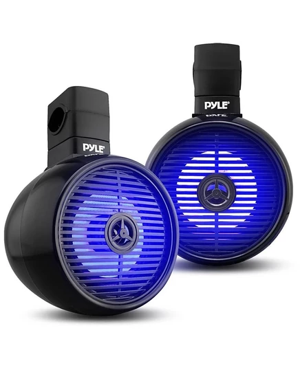 Морская Bluetooth колонка Pyle 6,5″ с подсветкой, черная