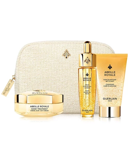 Guerlain, 4 шт. Набор для ухода за кожей Abeille Royale без цвета