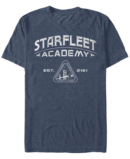 Мужская футболка Star Trek Academy, темно-синий меланж