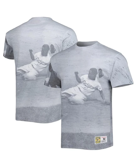 Мужская футболка Mitchell & Ness Jackie Robinson Brooklyn Dodgers Cooperstown Collection Highlight Player, белая