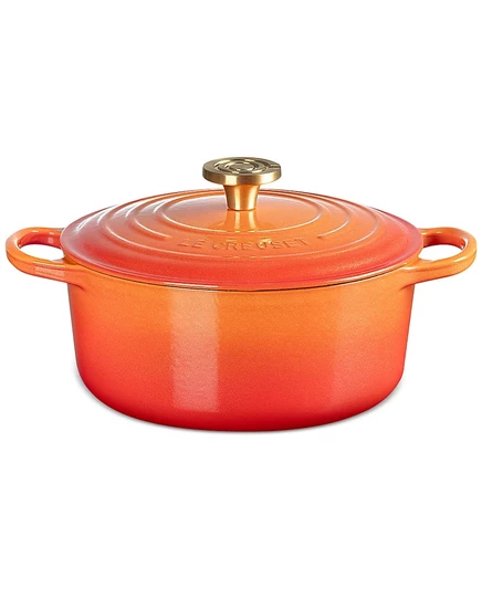 Чугунная кастрюля Le Creuset Flamme Dorée 4,3 л, оранжевая