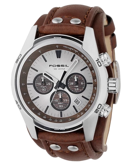 Мужские часы Fossil Decker CH2565 с коричневым ремешком