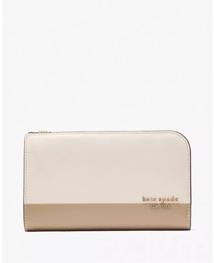Женский двойной кошелек Kate Spade New York от Devin с цветными вставками timeless taupe multi