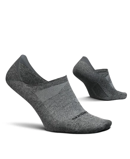 Мужские носки-следки Feetures Elite ультралегкие, антискользящие, серые
