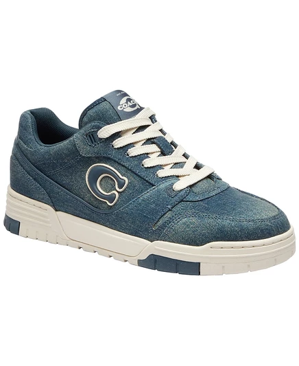 Женские кеды Coach Soho Loved Denim на шнуровке, синие