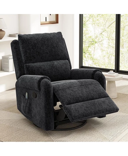 Массажное кресло Streamdale Furniture с ручным откидыванием с боковым карманом для хранения
