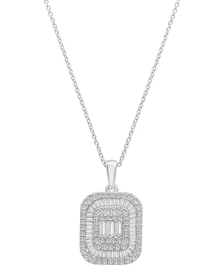 Подвеска Wrapped In Love Halo 1,0 кт, 14k белое золото