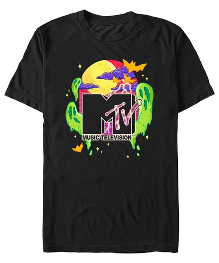 Мужская футболка с короткими рукавами Fifth Sun MTV Halloween Tombstone black
