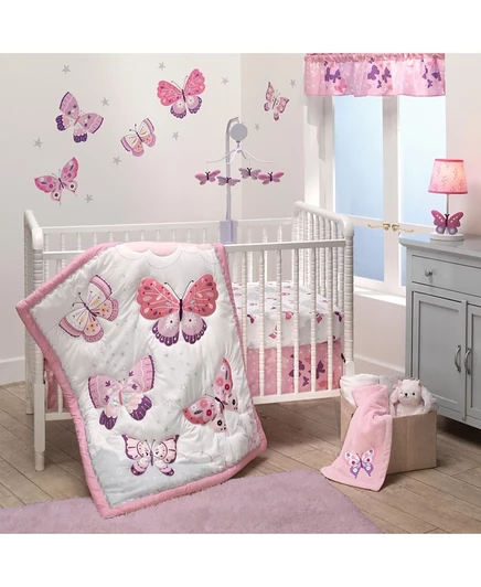 Комплект в кроватку Bedtime Originals Butterfly, розовый