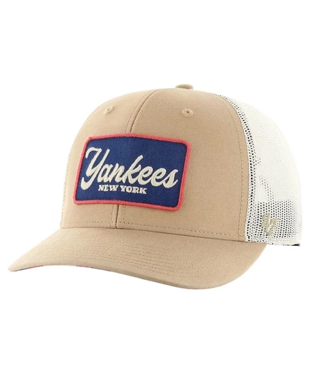 Брендовая мужская шляпа дальнобойщика New York Yankees Glory Daze цвета хаки 47-го года выпуска, регулируемая по высоте