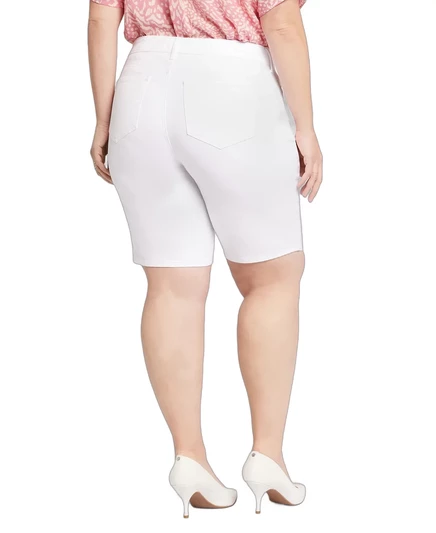 Джинсовые шорты Briella размера плюс от NYDJ optic white