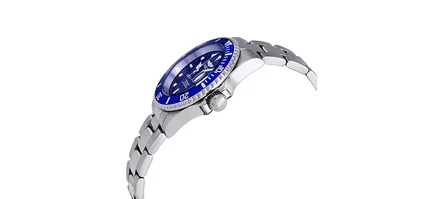 Мужские кварцевые часы Invicta 26971 Pro Diver с 3 стрелками и синим циферблатом silver