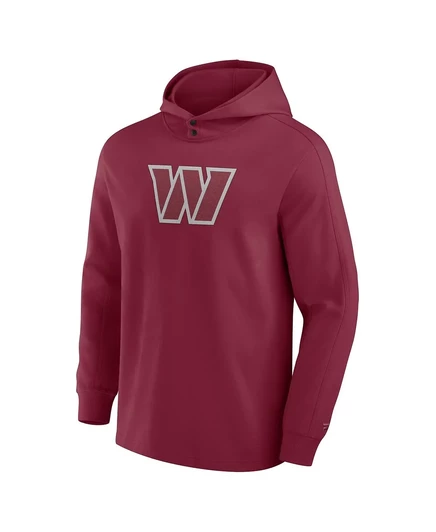 Мужская бордовая футболка с капюшоном Washington Commanders Elements Blaze Tri-Blend с длинным рукавом от Fanatics burgundy