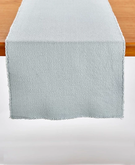 Дорожка для стола Tableau Sasha Fringe 72″×14″, синяя