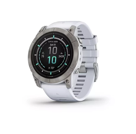  Умные GPS-часы Epix Pro (Gen 2), 51 мм, для активного отдыха и занятий фитнесом sapphire, titanium, whitestone
