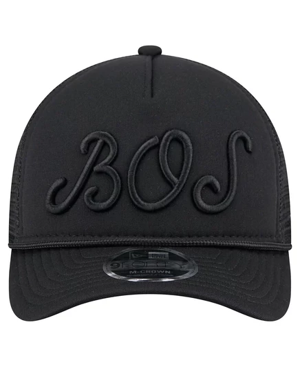 Мужская черная бейсболка New Era Boston Red Sox City Initial 9FORTY с А-образной формой и регулируемой длиной black