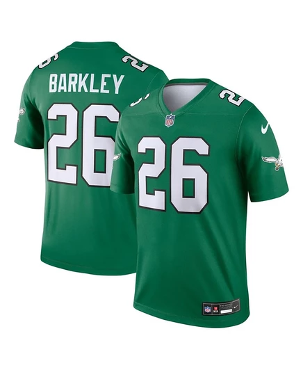 Мужская джерси Nike Saquon Barkley Eagles, зеленая