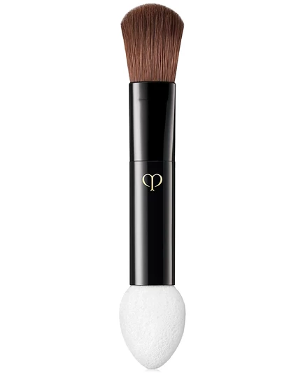 Сменный аппликатор Clé de Peau Beauté Eye Color Quad - Кончик губки и кисточка белого цвета