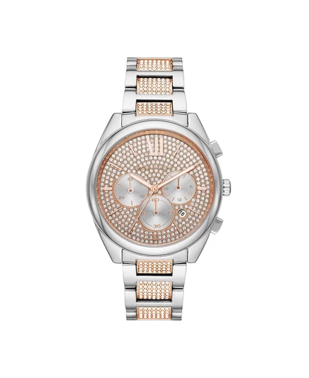 Женские часы Michael Kors Janelle 42 мм двухцветные с паве