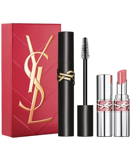 Подарочный набор туши для ресниц Yves Saint Laurent Lash Clash и губной помады Loveshine, 2 шт., без цвета