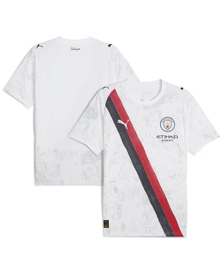 Мужская футболка Puma x Kid Super Manchester City 2025, белая