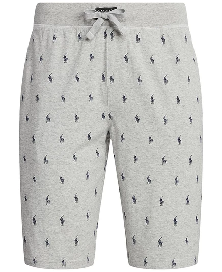 Мужские пижамные шорты Polo Ralph Lauren, хлопок, серые
