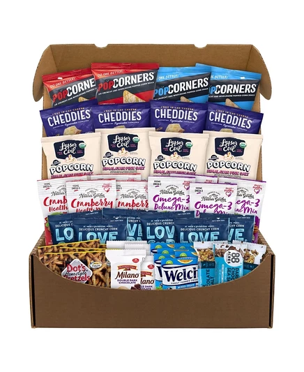 Набор солёно-сладких закусок SnackBoxPros, 43 шт