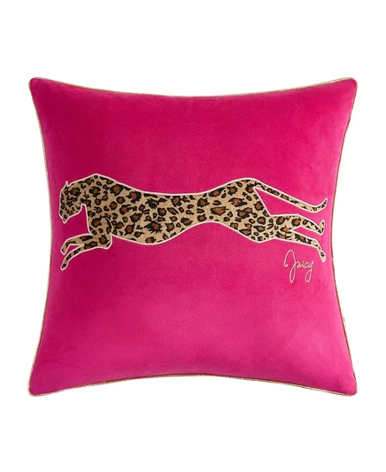 Декоративная подушка Juicy Couture 46×46 см, розовая