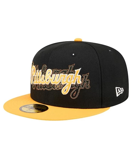 Мужская черная кепка Pittsburgh Pirates Shadow Stitch 59 размера от New Era black