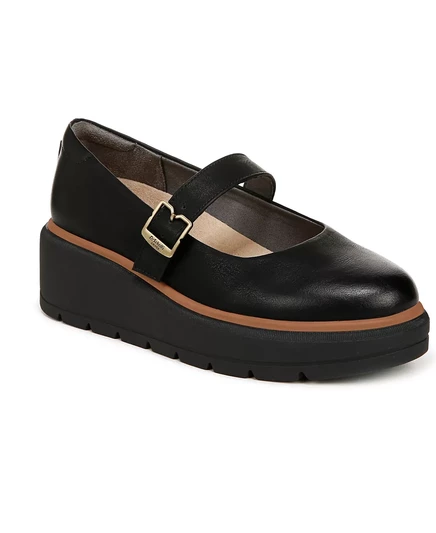  Женские мокасины на платформе Nice Day Max Mary Jane black faux leather