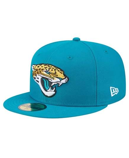 Мужская кепка New Era Jacksonville Jaguars 59FIFTY, бирюзовая