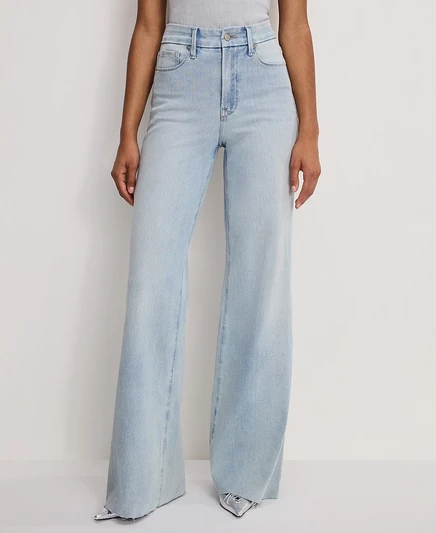 Женские джинсы Good American Good Waist Palazzo, синие