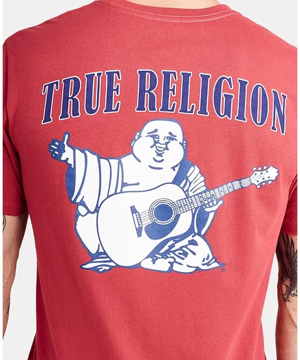 Мужская футболка с круглым вырезом и коротким рукавом True Religion с логотипом Будды