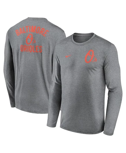 Мужская футболка Nike Baltimore Orioles 2-Hit Legend, серая