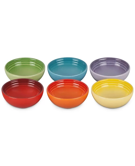 Набор мисочек Le Creuset 6 шт керамика, разноцветные