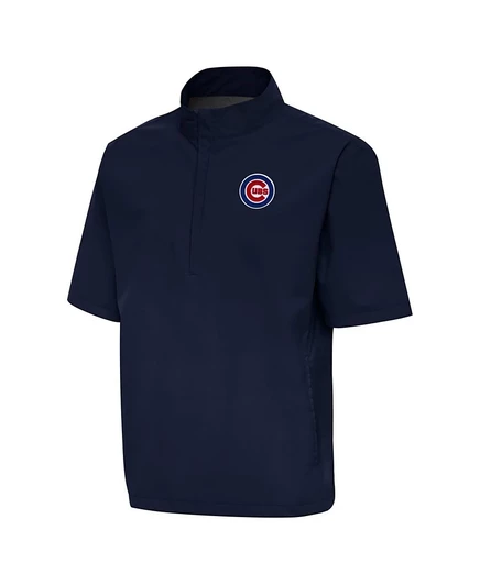 Мужская ветровка Antigua Brisk 1/4-zip Chicago Cubs, синяя