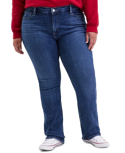 Женские джинсы Levi's 415 больших размеров, лазурные