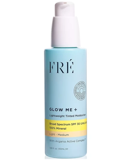 FRÉ Glow Me + Легкий тонированный увлажняющий крем SPF 30, 1,69 унции. light to medium