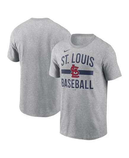 Мужская футболка Nike St. Louis Cardinals, серый меланж