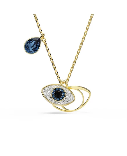 Подвеска Swarovski Symbolica «глаз», синяя/золотистая